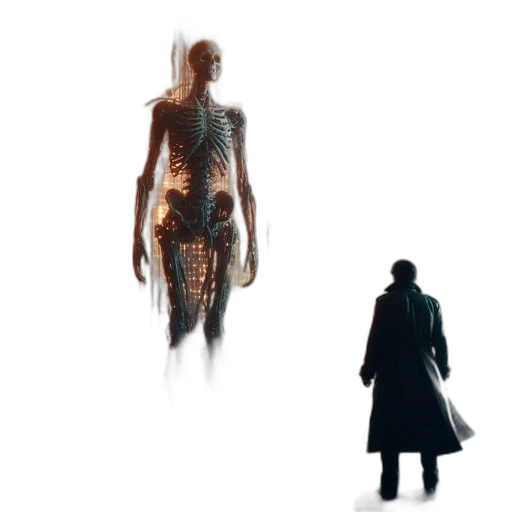 creature, robot, dress, jacket transparent PNG cut-out
