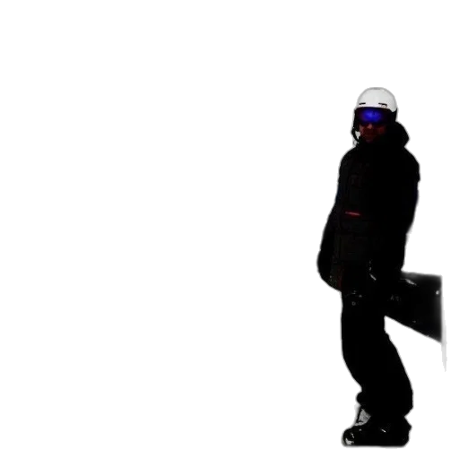 robot, jacket, staff, hat transparent PNG cut-out