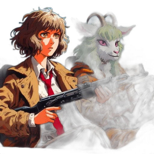 weapon, jacket, animal, creature transparent PNG cut-out