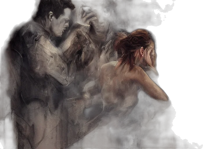 concept art, photorealistic, fantasy art, oil painting transparent PNG cut-out