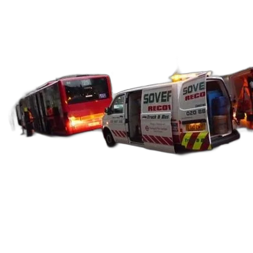 3d render, concept art, red, bus transparent PNG cut-out