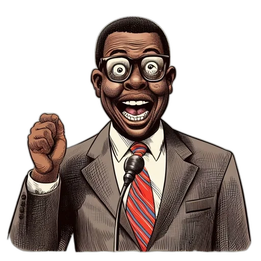 cartoon, comic book art, concept art, caricature transparent PNG cut-out