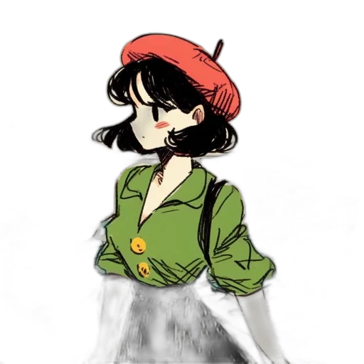 hat, jacket, dress, staff transparent PNG cut-out