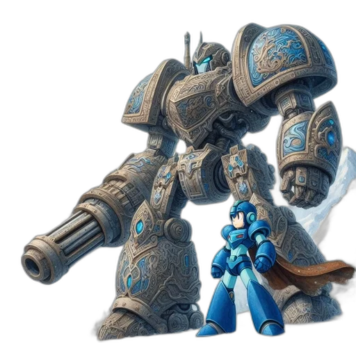 weapon, robot, sword, staff transparent PNG cut-out