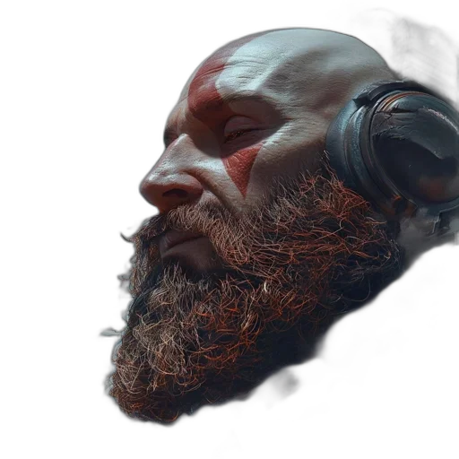 face, mask, hair, creature transparent PNG cut-out