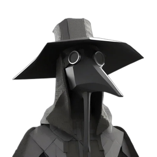 mask, hat, robot, staff transparent PNG cut-out