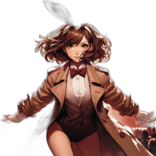 jacket, staff, dress, concept art transparent PNG cut-out