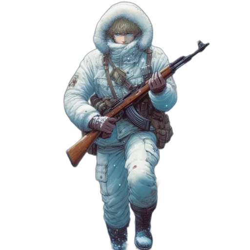 jacket, weapon, staff, concept art transparent PNG cut-out