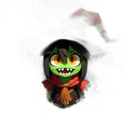mask, dragon, creature, staff transparent PNG cut-out