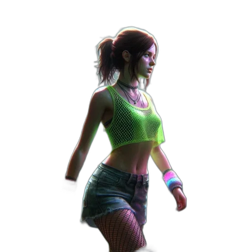dress, staff, concept art, 3d render transparent PNG cut-out