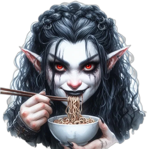 food, creature, mask, fantasy art transparent PNG cut-out