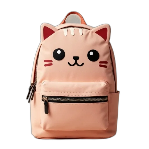 3d render, anime, small, backpack transparent PNG cut-out