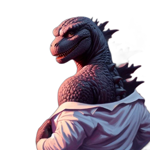 dragon, creature, animal, staff transparent PNG cut-out