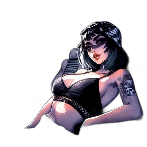 jewelry, robot, comic book art, concept art transparent PNG cut-out