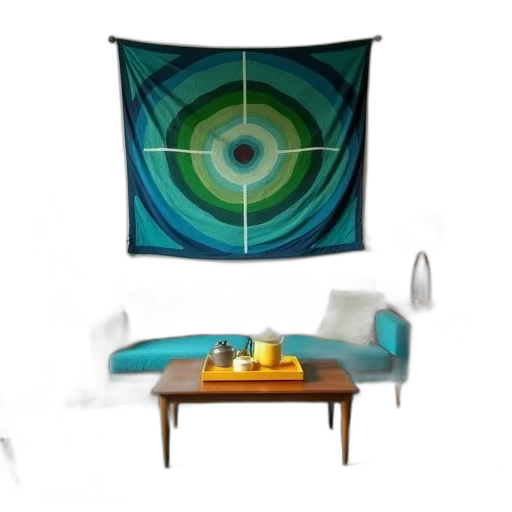furniture, umbrella, 3d render, concept art transparent PNG cut-out