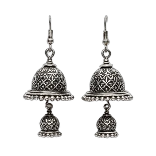 jewelry, pair, silver, earrings transparent PNG cut-out