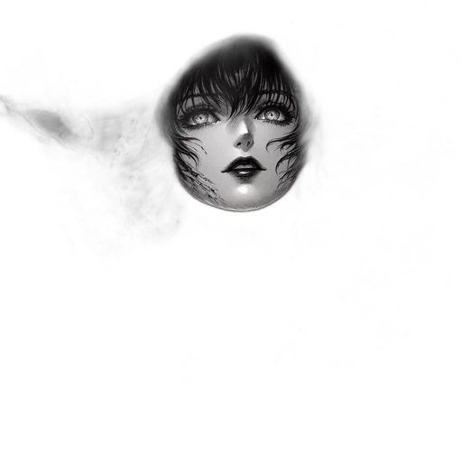 mask, face, hair, creature transparent PNG cut-out
