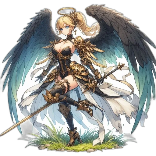 sword, weapon, dragon, staff transparent PNG cut-out