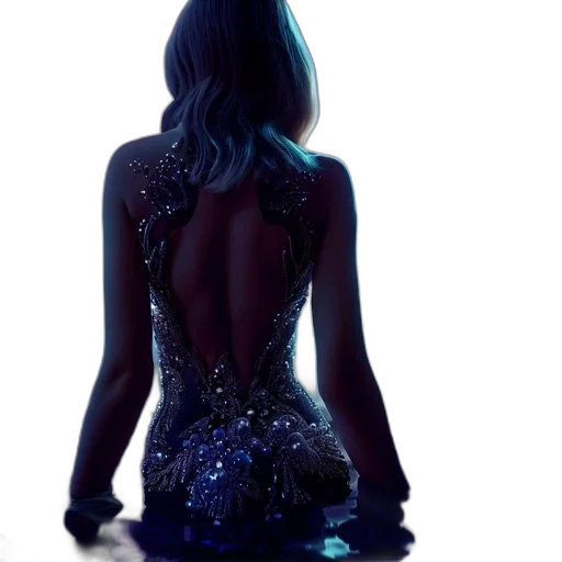 dress, concept art, 3d render, photorealistic transparent PNG cut-out