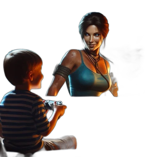 face, weapon, concept art, photorealistic transparent PNG cut-out