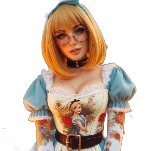 dress, robot, staff, fantasy art transparent PNG cut-out