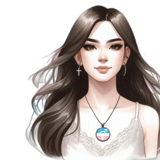 jewelry, face, staff, fantasy art transparent PNG cut-out