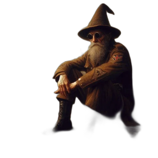 staff, hat, creature, mask transparent PNG cut-out