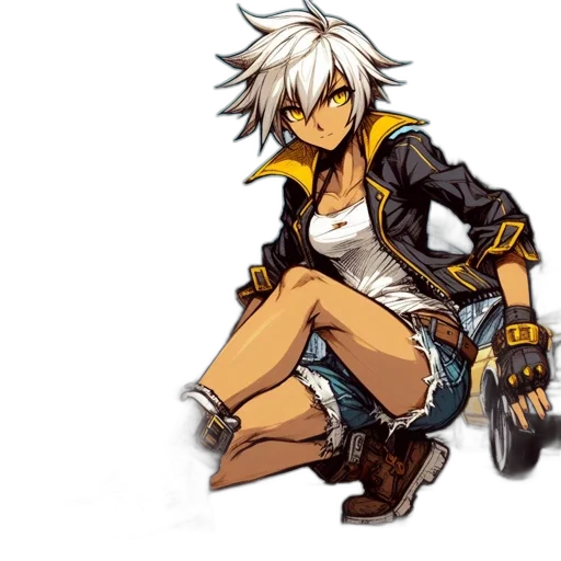 weapon, sword, jacket, concept art transparent PNG cut-out