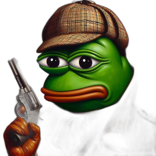 weapon, hat, face, staff transparent PNG cut-out