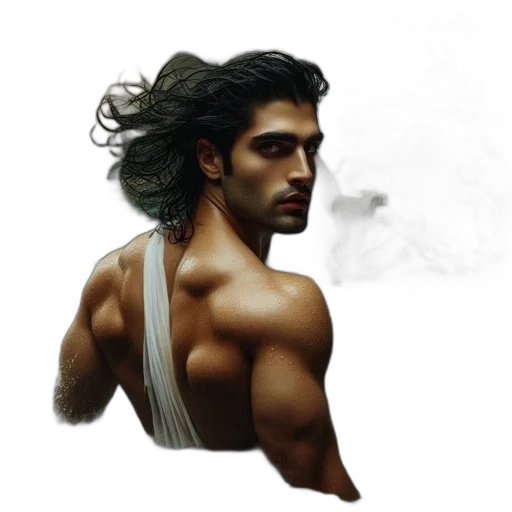 hair, photorealistic, fantasy art, concept art transparent PNG cut-out