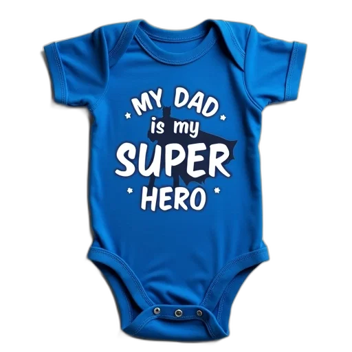 blue, baby, onesie, graphic transparent PNG cut-out