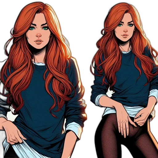 comic book art, cartoon, concept art, pixel art transparent PNG cut-out