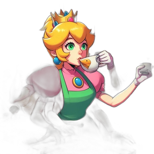 crown, dress, staff, concept art transparent PNG cut-out