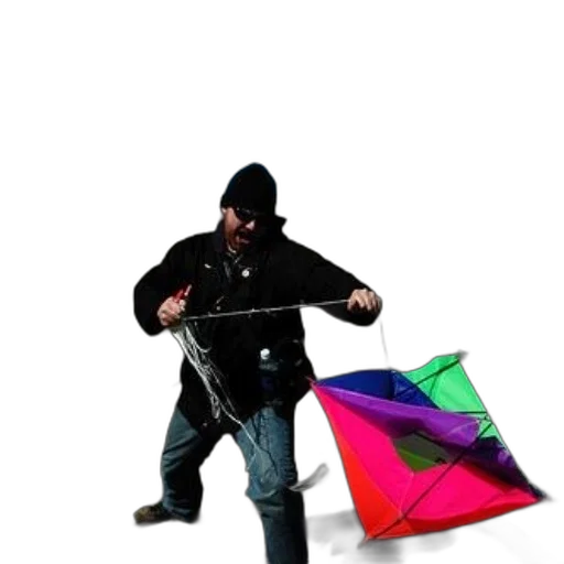 umbrella, jacket, staff, weapon transparent PNG cut-out