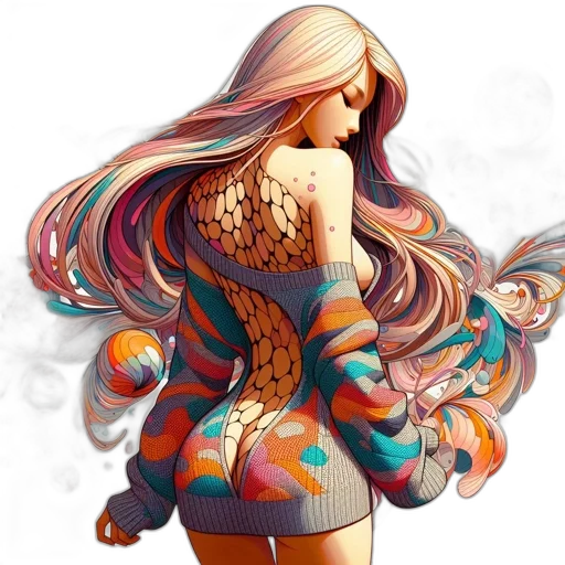 dress, fantasy art, concept art, pixel art transparent PNG cut-out