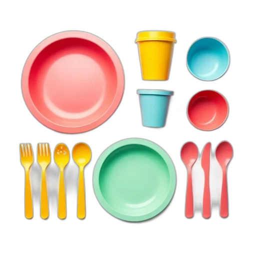 food, 3d render, pastel, colorful transparent PNG cut-out