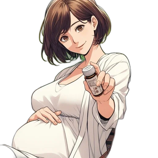 dress, staff, weapon, flower transparent PNG cut-out