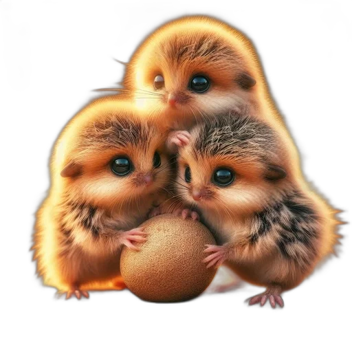 animal, food, photorealistic, 3d render transparent PNG cut-out