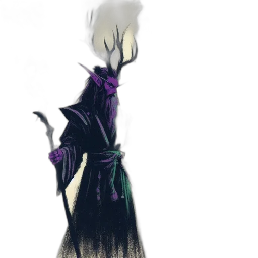 creature, staff, mask, crown transparent PNG cut-out