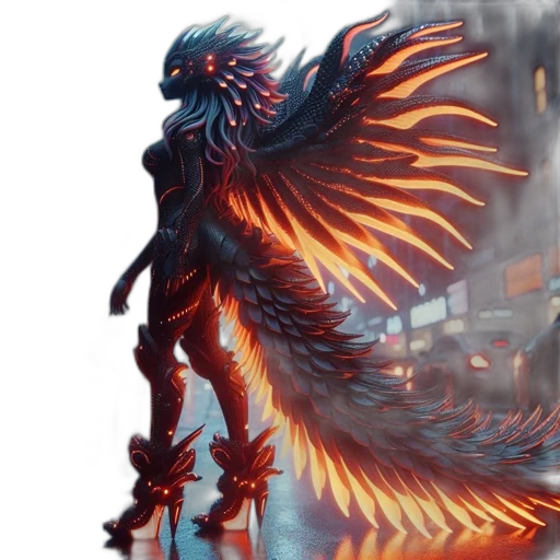 dragon, creature, concept art, fantasy art transparent PNG cut-out