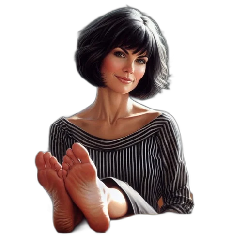 shoes, face, dress, hair transparent PNG cut-out