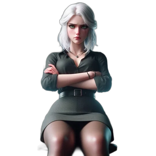 dress, staff, jacket, face transparent PNG cut-out