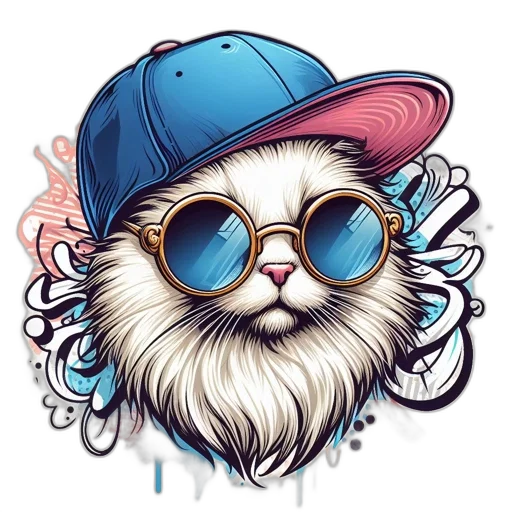 hat, cartoon, watercolor, fantasy art transparent PNG cut-out