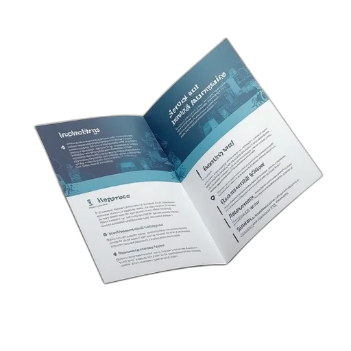 simple, business, brochure, designed transparent PNG cut-out