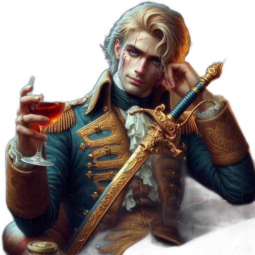 jacket, weapon, staff, face transparent PNG cut-out