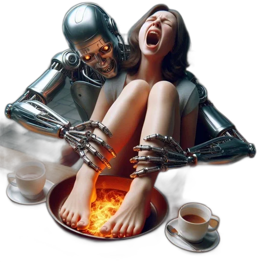 robot, shoes, concept art, cyberpunk transparent PNG cut-out