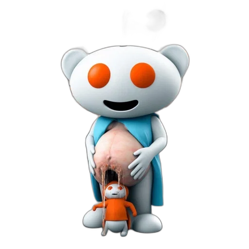 robot, staff, weapon, creature transparent PNG cut-out