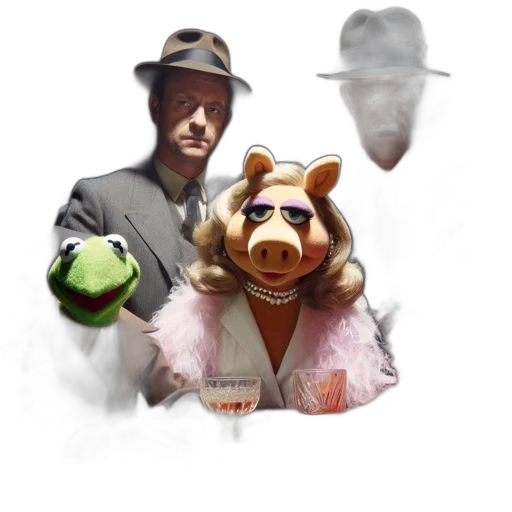 hat, mask, animal, staff transparent PNG cut-out
