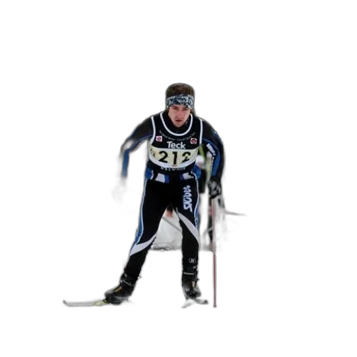 staff, skier, wearing, blue transparent PNG cut-out