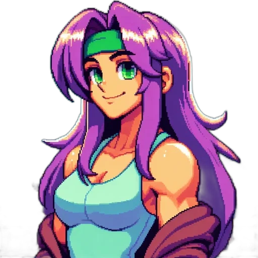 dress, robot, face, pixel art transparent PNG cut-out
